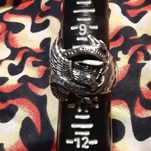 Eagle Biker Ring Live to Ride Ride to Live